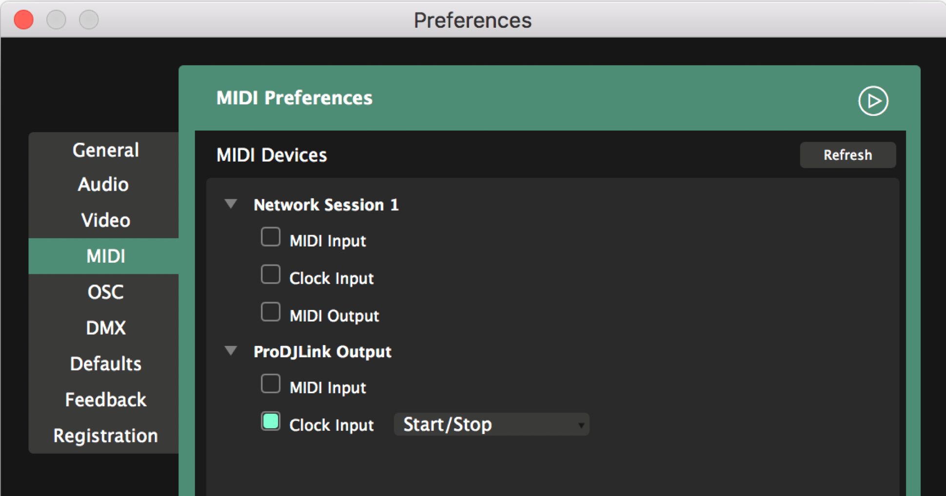 Resolume MIDI Devices