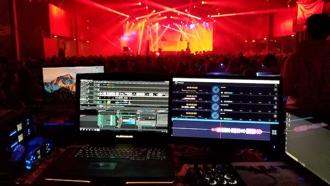 Front of house using ProDJLink in Salt Lake City, Utah