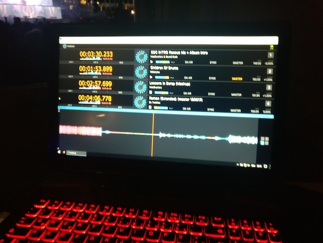 Front of house using ProDJLink in Vienna, Austria